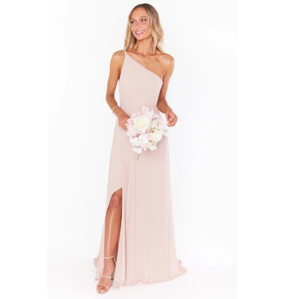 Show Me Your Mumu Shannon Bridesmaid Dress Dusty Blush Crisp Size S UNALTERED